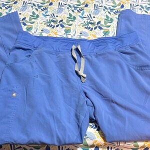 FigsBlue Drawstring Scrub Pants XL woman's